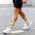 thumbnail image 2 of Stockings Christmas Themed Comfortable 3D Cute Printed Mid Calf Sports Socks Polyester Long Socks, 2 of 5