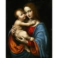 thumbnail image 2 of Giampietrino (Giovanni Pietro Rizzoli) 12x14 Gold Ornate Wood Frame and Double Matted Museum Art Print Titled - The Virgin with Child, 2 of 4