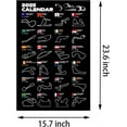 thumbnail image 5 of SYDposter F1 Poster Track Wall Art Picture for Boys Room Office Decor Formula 1 Merchandise Racing Gift （23.6X15.7 inches）, 5 of 6