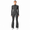 Dark Gray, variant on Women's 2 Piece Tracksuit Set, Zip Up Fitted Jacket & High Waist Flare Pants Workout Outfit