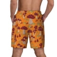 thumbnail image 3 of Kdxio Mushroom Print Men'S Swim Trunks With Compression Liner 7 Inch Inseam Quick Dry Swim Shorts, 3 of 7