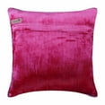 thumbnail image 4 of Pillow Case, Pink Pillow Cover 24x24 inch (60x60 cm), Designer Fuchsia Pink Shams, Solid Beaded Cord Pillow Shams, 24x24 inch (60x60 cm) Pillow Sham, Square Velvet - Fuchsia Love, 4 of 4