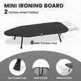 thumbnail image 3 of Small Tabletop Ironing Board, Heavy Duty Metal Panel Iron Board with Iron Rest, 8mm Thicken Cotton Padding and  Heat Resistant Cover, 31.5"x11.8"x6.2", 3 of 7