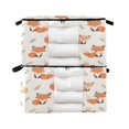 thumbnail image 2 of WOBOGO Cute Fox Clothes Storage 2Pack Foldable Thick Fabric Blanket Organizer Bag with Handle 21.65×13.78×12.4in, 2 of 7