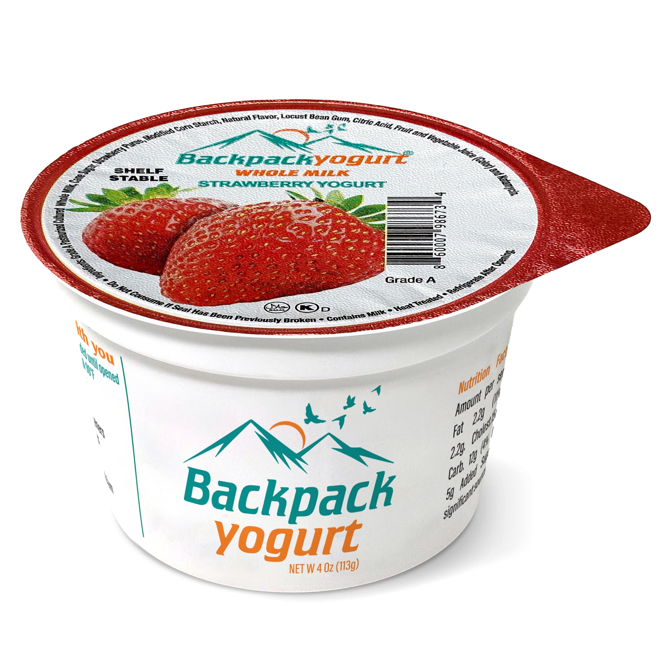 Backpack Yogurt Vanilla and Strawberry Variety Pack, 4 oz (24ct)