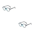 thumbnail image 4 of Sonducket TR90 anteojos lisos marco completo Unisex espejo Flexible pierna gafas estilo Simple gafas lectura al aire libre cian negro 2piezas, 4 of 6