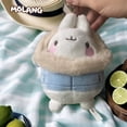 thumbnail image 4 of 2024 New Genuine Costume Play Molang Kawaii Cute Plush Rabbit Keychain Pendant Toy Anime Cartoon Soft Stuffed Dolls Child Gifts, 4 of 5