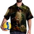 thumbnail image 4 of Saint Patrick's Day Men's Short Sleeve Hawaiian Shirt, Casual Printed Button Down Beach Tops, Summer Poplin Spread Collar Unisex Button Down Shirts, 4 of 6