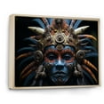 thumbnail image 2 of Designart "Tribes Mende African Mask II" African Tribes Floater Framed Wall Art Living Room, 2 of 7
