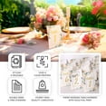 thumbnail image 4 of Efavormart 25 Pack White Gold Double Sided Paper Wedding Table Numbers with Peony Flowers and Foil Numbers Print, 7" Free Standing Table Sign Cards 1-25, 4 of 11