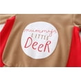 thumbnail image 5 of Unisex Baby Lovely Christmas Deer Snowman Cotton Winter Romper with Hat 2 ocs Outfit Set (80/6-12 Months, Brown Deer), 5 of 6