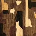 thumbnail image 1 of Ahgly Company Indoor Square Oriental Brown Modern Area Rugs, 8' Square, 1 of 4