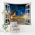 thumbnail image 2 of Tapestry Window Starry Sky Wall, 150 x 130 cm, microtela, fibra, 2 of 2