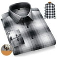 thumbnail image 4 of Plaid Dress Shirts for Men Regular Fit Long Sleeve Button Up Shirts Casual Collared Neck Work Tops with Chest Pocket, 4 of 5