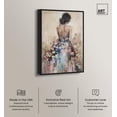 thumbnail image 3 of Dress in Spring Bloom Canvas Inspiring Women Protraits by Art Remedy, Black Frame, 24" x 36", 3 of 8