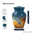 thumbnail image 2 of KARYLIZ Horse Urns&nbsp;For Women - Blue Funeral Urns For Adult Ashes Women - 3 Inch Burial Urns for Human Ashes - Cremation for Human Ashes Adult Woman - Burial Keepsake for Human Female 3 Inch, 2 of 2