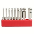 thumbnail image 5 of 1pc Ball End Hex Screwdriver Bit Metric Hex Bit 50mm Long Magnetic Driver Bit, 5 of 7