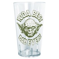 Star Wars Father's Day Yoda Best Dad Ever  Tritan Drinking Cup Clear 24 oz.