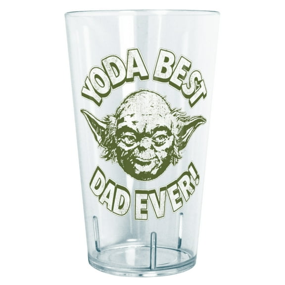 Star Wars Father's Day Yoda Best Dad Ever  Tritan Drinking Cup Clear 24 oz.