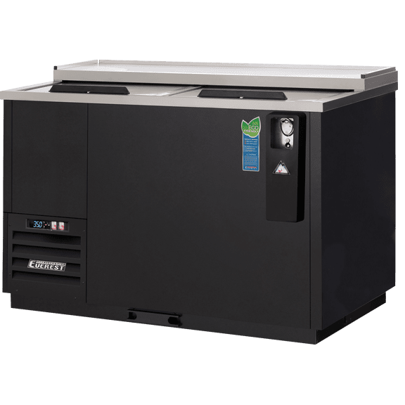 Everest Refrigeration EBC50 Bottle Cooler 2 Lids, 115v, NSF - 15 cu. ft.