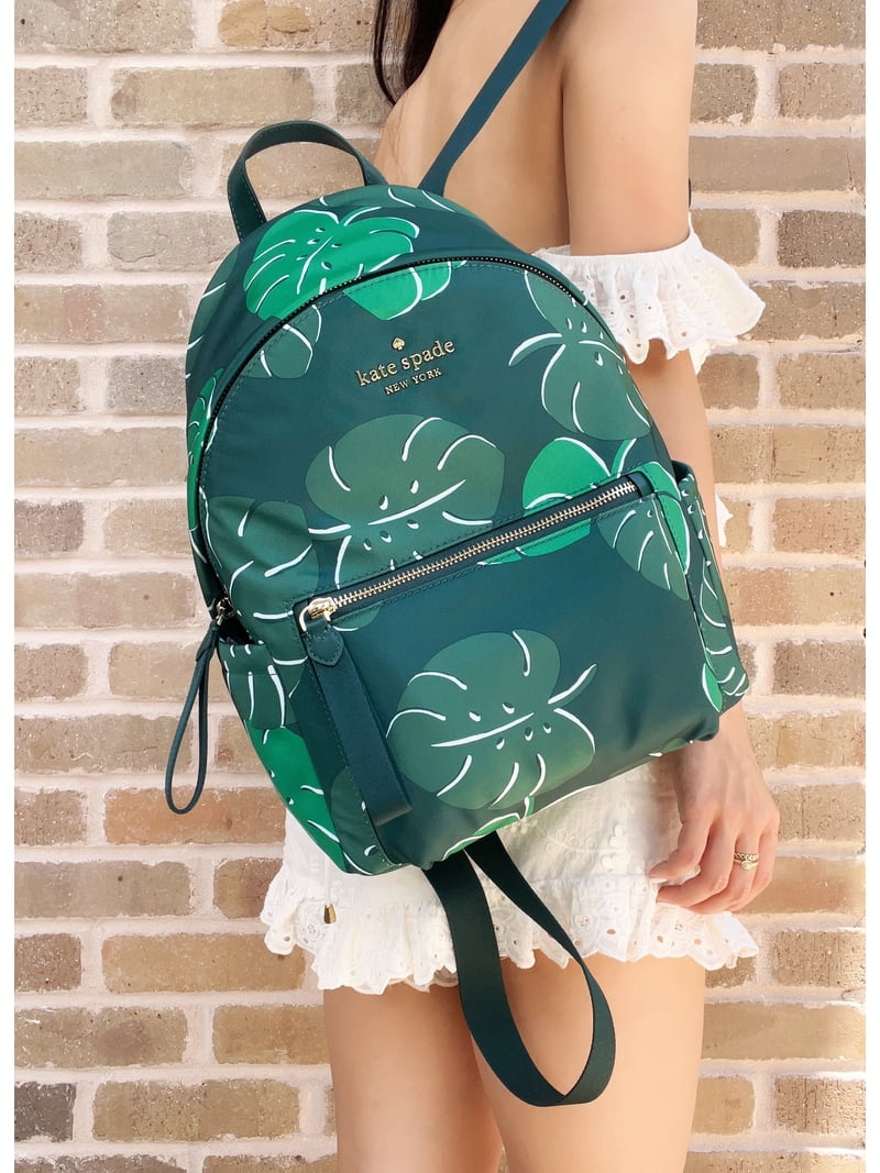 kate spade mini cat backpack KSNY Natalie Backpack, Pomegranate Pink Crushed Velvet Convertible Crossbody, Luxurious Small Shoulder Purse For Women Bag Size Kate spade meow - Gem