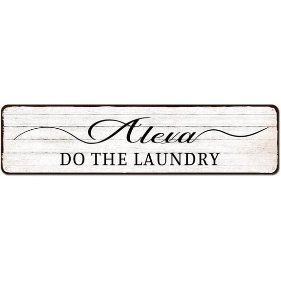Laundry Sign, Sarcastic Laundry Decor, Funny Laundry Room Decor, Laundry Signs For Laundry Room Decor, Alexa Do The Laundry, 4"x16"