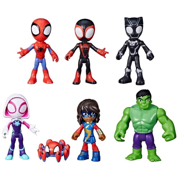 Marvel Spidey and His Amazing Friends Team Figure Collection 7pk Toy New w Box