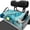 Blue-green Marble Pattern, variant on Uourmeti Colorful Mushroom Music Pattern Golf Cart Seat Covers Soft, for Club Car Golf Cart, Golf Cart Cushion Covers, Compatible with EZGO Club Golf Cart Rear Seat