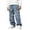 151Blue522, variant on CAIVO Versatile Boys Jeans With Pocket Design Relaxed Straight Leg Pants For Fall Easy Everyday Casual Wear For Boys Leisure Solid Color Kids Trousers