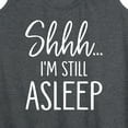 thumbnail image 3 of Instant Message - Shhh I'm Still Asleep - Women's Racerback Tank Top, 3 of 6