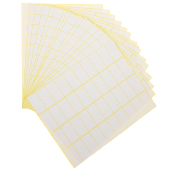 15 Sheets Price Tags Stickers Easy Peel off Food Labels Tape Self Adhesive Office White