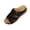 Summer Sandals # Black, variant on Plus Size Thick Sole Sandals for Women Open Toe Casual Slip On Slides Summer Cutout Stylish Beach Walking Sandal