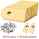 thumbnail image 1 of Paquete de 45 cuchillas de repuesto de titanio para el robot cortacésped Husqvarna Automower Gardena., 1 of 5