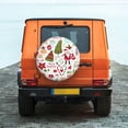 thumbnail image 6 of Salouo Snowflakes Santa Claus Print Spare Tire Cover 14-17 inch Spare Tire Protector Universal Tough Tire Wheel Cover for Trailer SUV and Truck-, 6 of 6