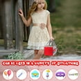 thumbnail image 6 of Carrying Case for Tonies Starter Set & Storage Bag for Tonies Figurine, Felt Cloth Musical Toy Folding Bag for Kids Toniebox Accessories Travel Carrying Bag with Handle for Toniebox Red, 6 of 6