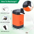 thumbnail image 4 of WADEO Portable Shower for Camping, Outdoor Electric Shower Rechargeable Pump with Intelligent Digital Display, Camping Shower Head Nozzle for Camping, Hiking, Traveling, Washing, 4 of 17