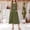 Army Green, variant on Linen Dresses for Women 2026 Spring Break Dresses Summer Solid Color Sleeveless Crew Neck with Zipper Regular Fit Graduation Dress with Pockets for Going Out and Party