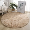 thumbnail image 2 of CSChome Round Fluffy Area Rug Luxury Round Fluffy Area Rug: Super Soft Wear Resistant Non-Slip Circle Rug Floor Carpet for Bedroom, 2 of 7