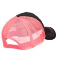 thumbnail image 3 of Quilted Trucker Two Tone Neon Mesh Big Size Cap - Black Neon Pink XL-3XL, 3 of 5
