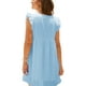 thumbnail image 3 of TRKIYQC, vestido informal para mujer, verano, manga voladora, cuello en V, ahuecado, Mini vestido veraniego, Color sólido, suelto, línea A, vestidos de playa TRKIYQC  moda, 3 of 4