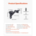thumbnail image 5 of KFFKFF Handrail Hardware Bracket, 6-Pack Heavy-Duty Rail Brackets, Adjustable Angles & Simple Installation, Stair Railing Hardware for Stairways and Staircases, Matte Black, 5 of 9