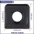 thumbnail image 2 of Whole Parts Gas Range Burner Pan (Black) Part # 316202509 - Replacement & Compatible With Some Kenmore and Sears Ranges, 2 of 7