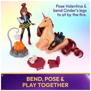 Unicorn Academy, Cinder's Campfire Set, Valentina Doll & Unicorn with Articulated Legs