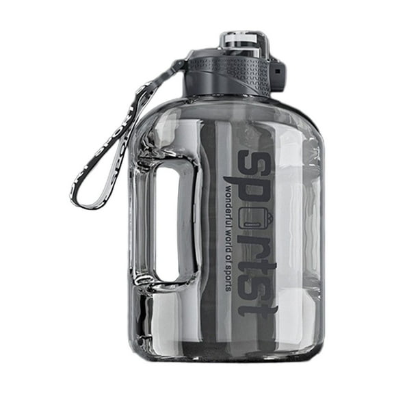 KQJQS 1 Gallon Water Bottle with Flip-Top Lid, Leak-Proof