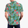 thumbnail image 2 of Polo Shirts for Men, Hummingbird Green Leaf Red Hibiscus Cuteness Casual Mens Polo Shirts Short Sleeve Button Down Classic Mens Golf Polo Shirts, 2 of 7