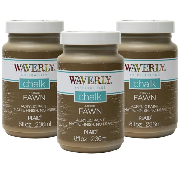 Waverly Inspirations Acrylic Chalk Paint Kit, Fawn, Set of 3, 8 fl oz