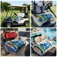thumbnail image 6 of Golf Cart Seat Covers for 2 Seater,Beach Surfboard Microfiber Cart Seat Towel Blanket,Summer Sea Surfing Tropical Botanical Tree Absorbent NonSlip Bench Seats Protector for Golf Course 51"x31", 6 of 9