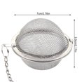 thumbnail image 2 of Boule de Thé en Maille d'Acier Inoxydable avec Chaîne Infuseur de Thé Filtres Diffuseur d'Intervalle pour Égoutter Rincer Café Riz, L, Maoww, 2 of 9