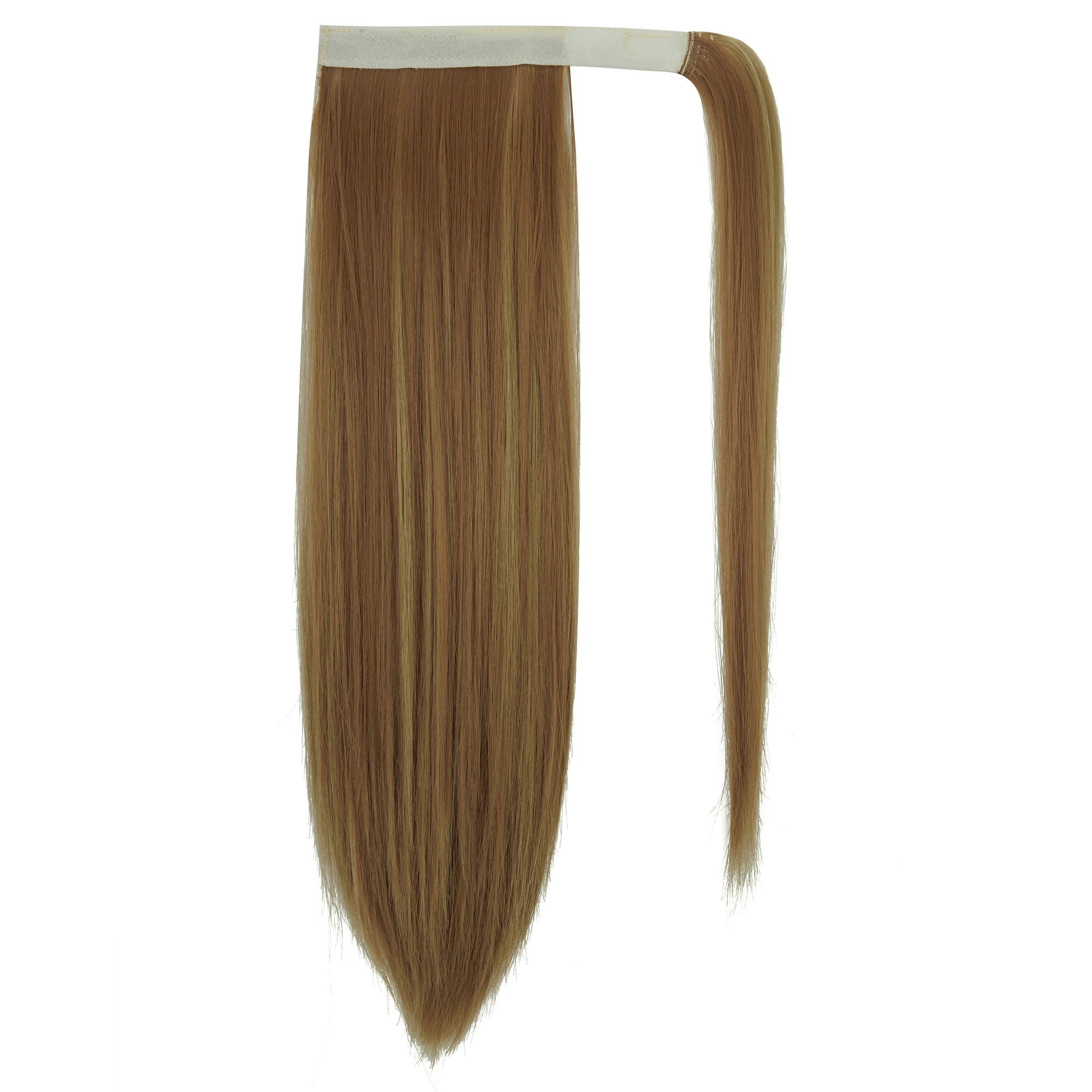 Drawstring Long Straight Ponytail Extension 28 inch Wrap Around Ponytail  Synthetic Hair Extensions Clip in Ponytail Hairpiece for Women,  Brown/Black, 160G (11colors) - Walmart.com
