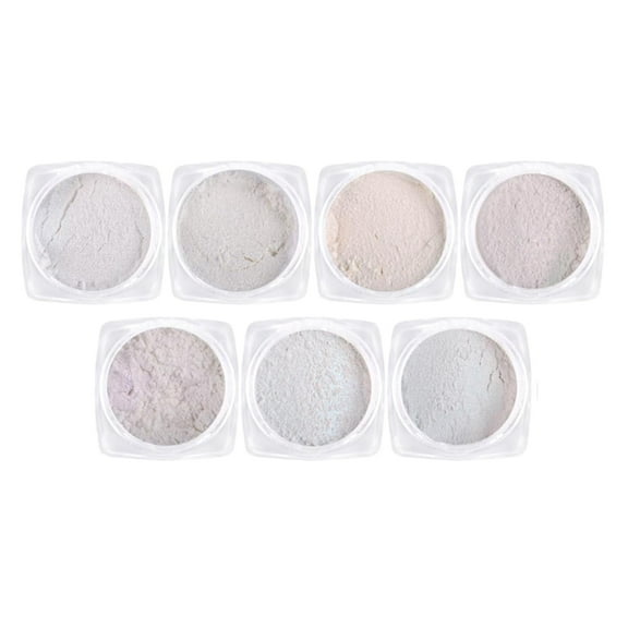 7Pieces Chrome Nail Powder Chrome Effect Nail Powder Set Shiny Nail Glitter Powder Effect for Nail Art Decoration